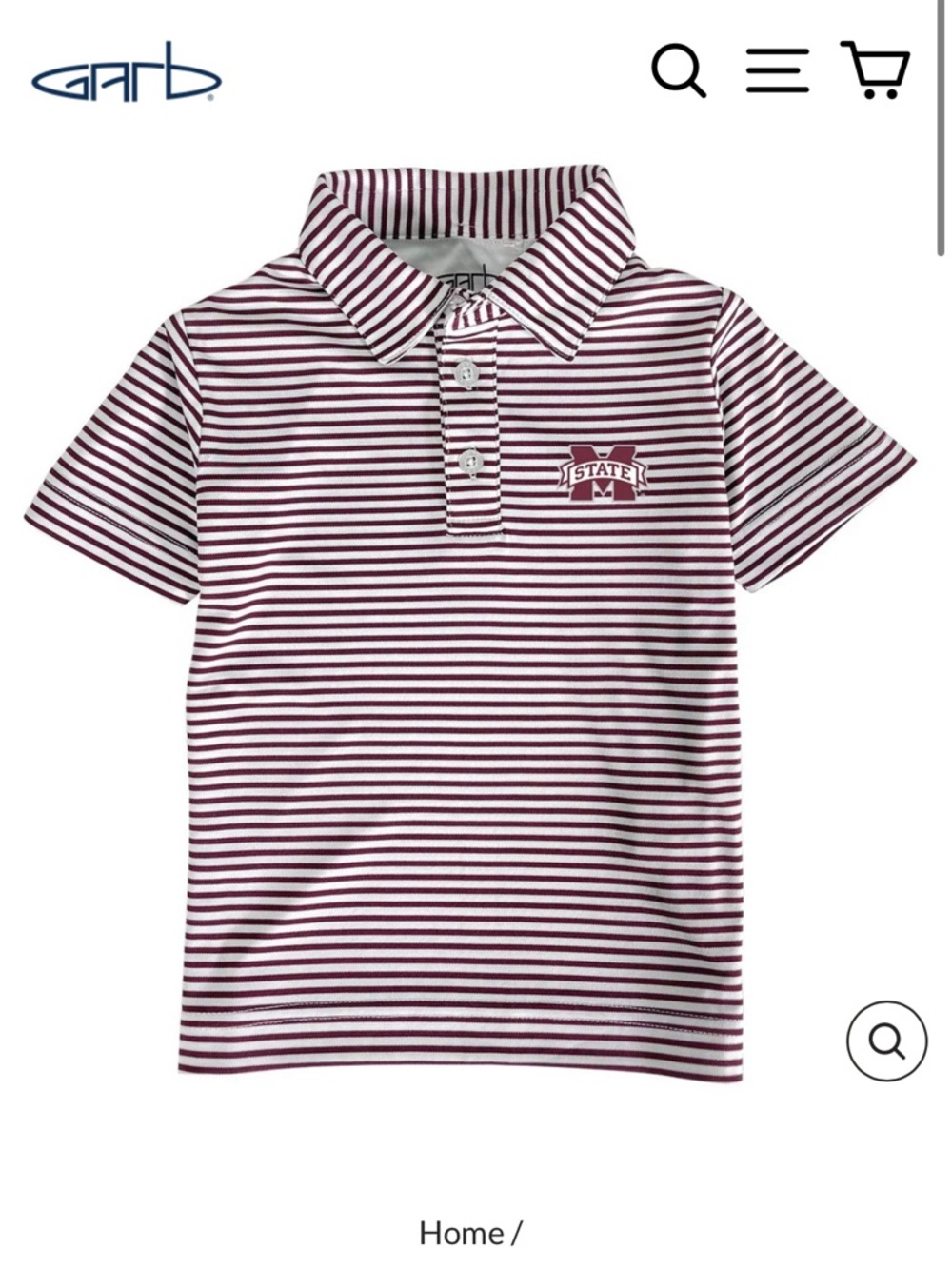 Mississippi State Bulldogs Toddler Polo